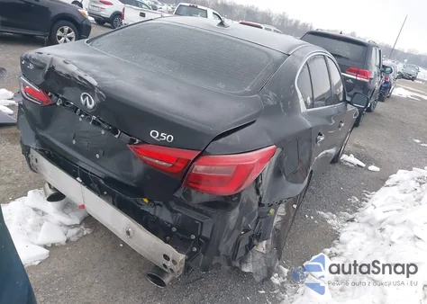 2019 Infiniti Q50 3.0T Luxe z USA, uszkodzony, nr VIN JN1EV7AP3KM513320